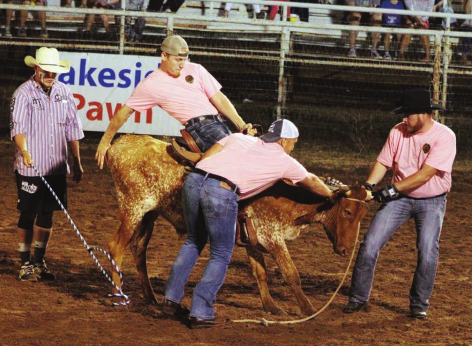 Mutton bustin’, steer saddle contest highlight MF rodeo Bulletin